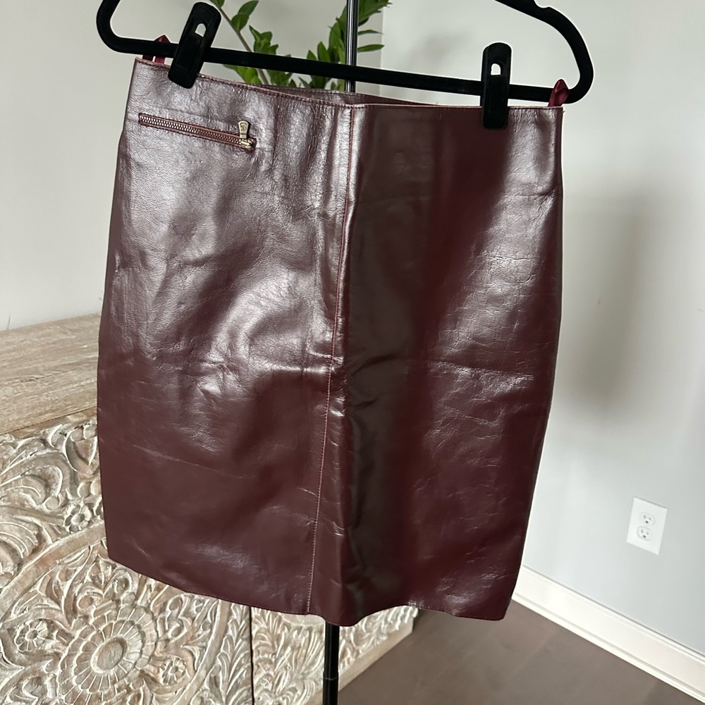 Calvin Klein Rich Burgundy Mini Skirt